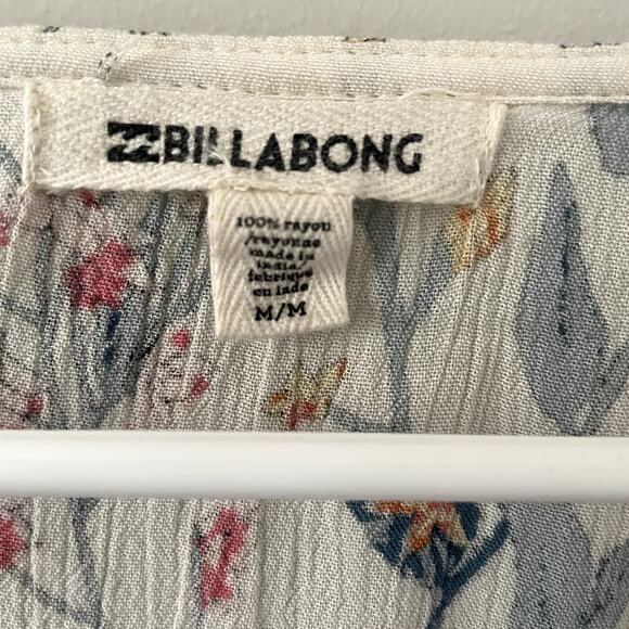 Billabong Play Day Floral Boho Top Sz M - Picture 4 of 9